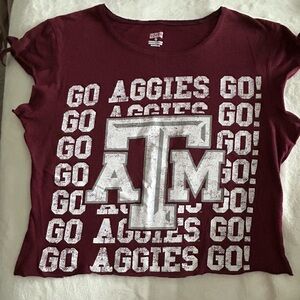CROPPED Soffe Maroon Aggies Graphic